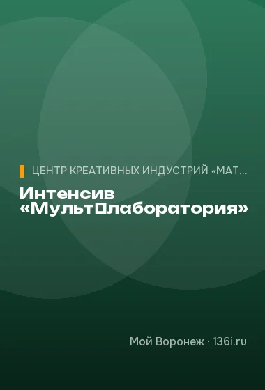 Интенсив «Мульт‑лаборатория»